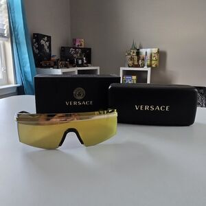 Versace gold sunglasses